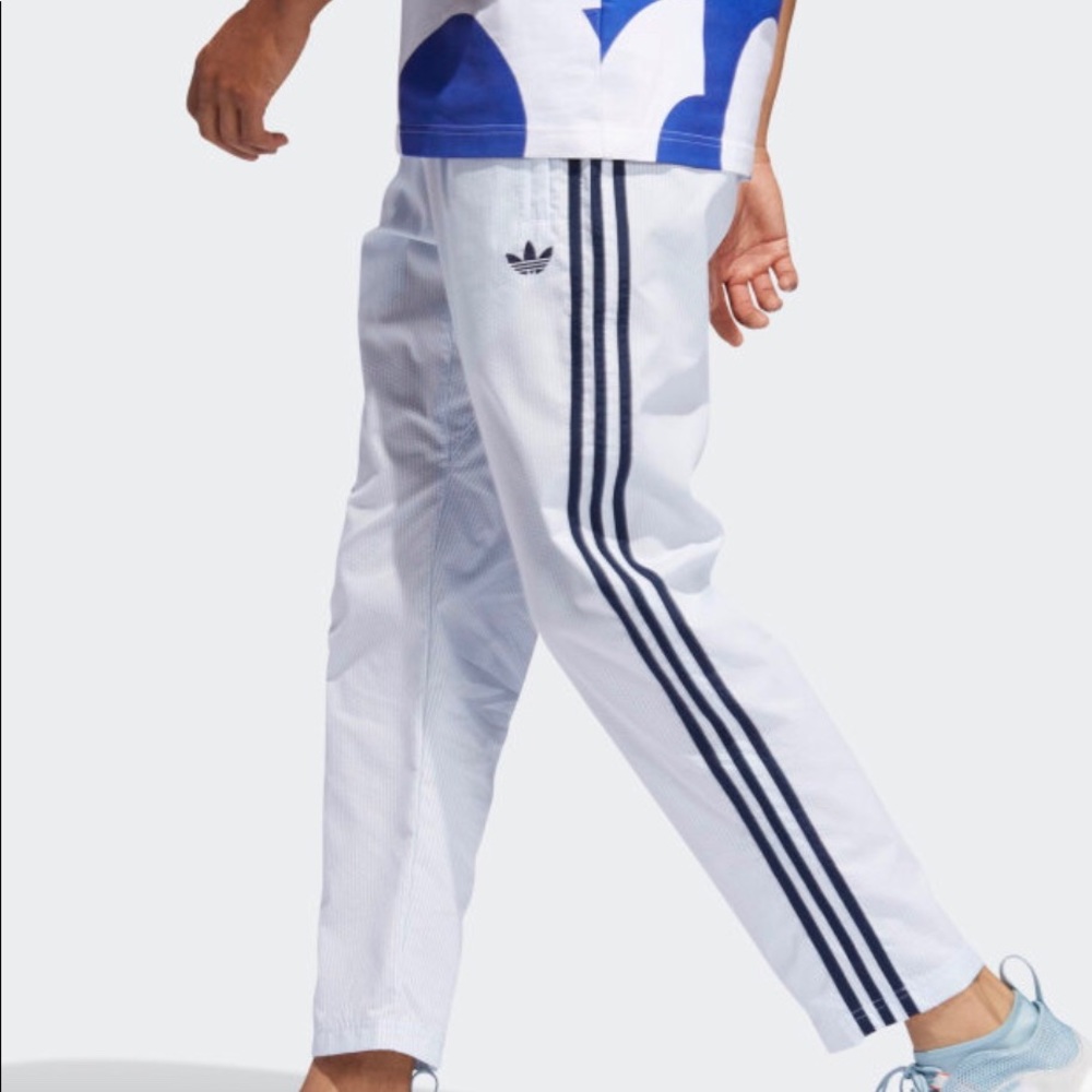 Adidas Seersucker Striped Pants